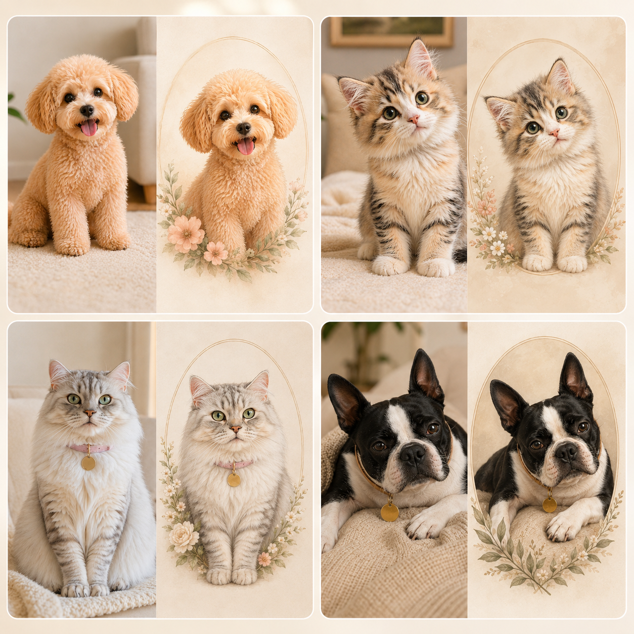 Custom Digital Pet Portrait Keepsake
