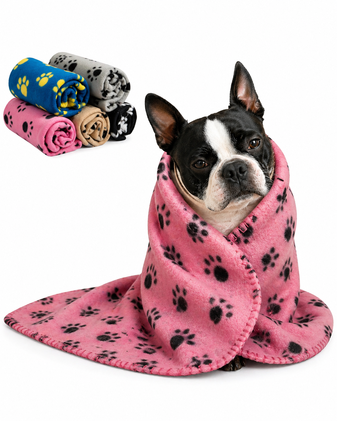 Teddy’s Cozy Fleece Blanket for Small Dogs