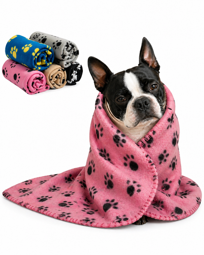 Teddy’s Cozy Fleece Blanket for Small Dogs